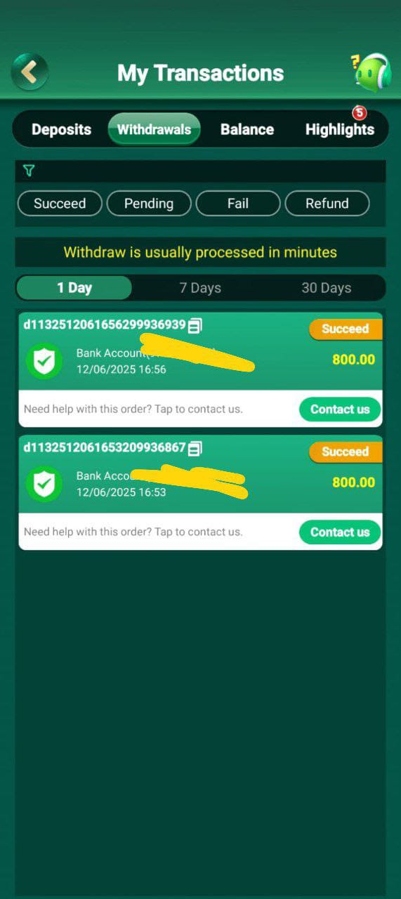 ever 777 withrowal proof